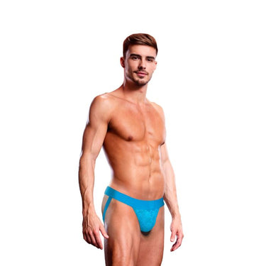 Prowler Lace Jock Strap available in multiple sizes, showcasing its inclusivity and fashionable design.